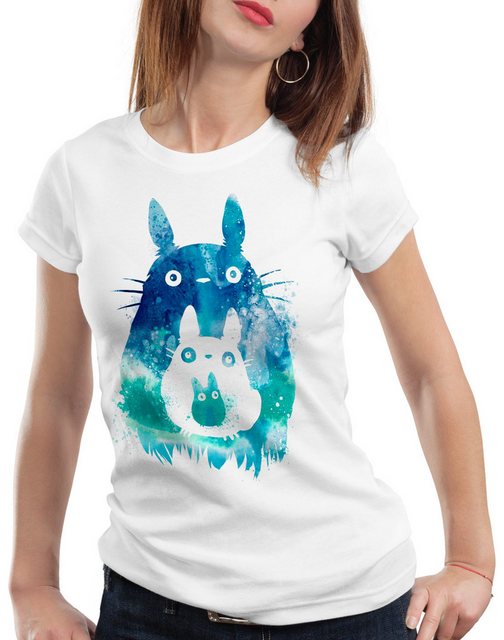 style3 T-Shirt Totoro Wasserfarben anime ghibli mein nachbar tonari totoro günstig online kaufen