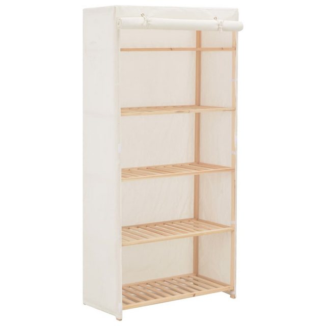 vidaXL Kleiderschrank Kleiderschrank Stoffschrank Weiß 79 x 40 x 170 cm Sto günstig online kaufen