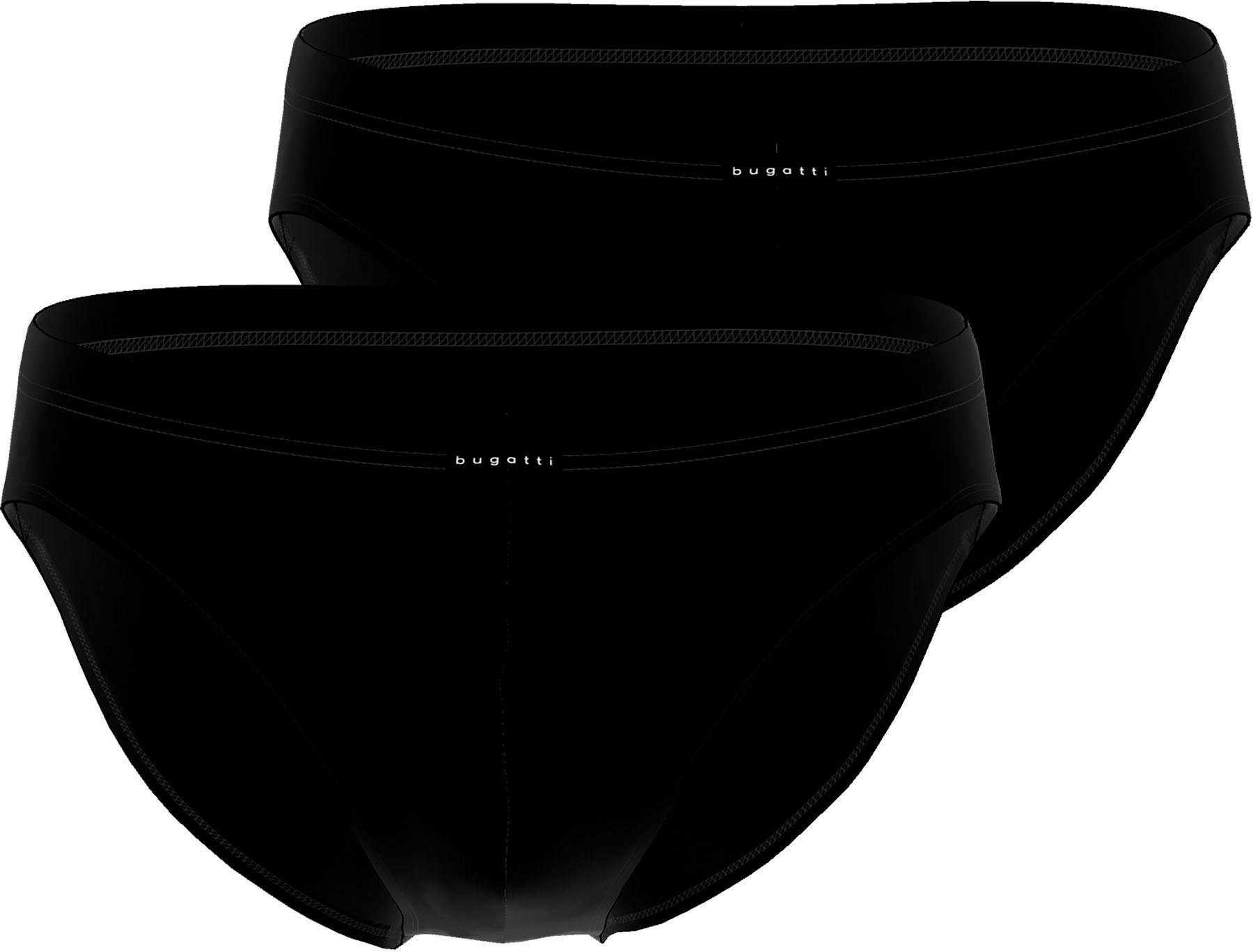 bugatti Slip "Madrid", (2er Pack), weich, basic, eng, atmungsaktiv, breiter günstig online kaufen