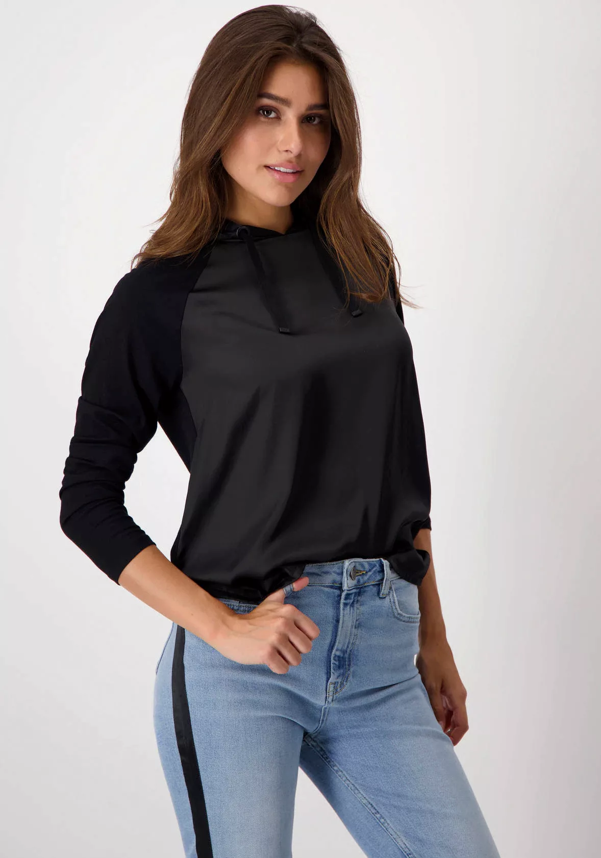 Monari Shirtbluse, mit Satin günstig online kaufen