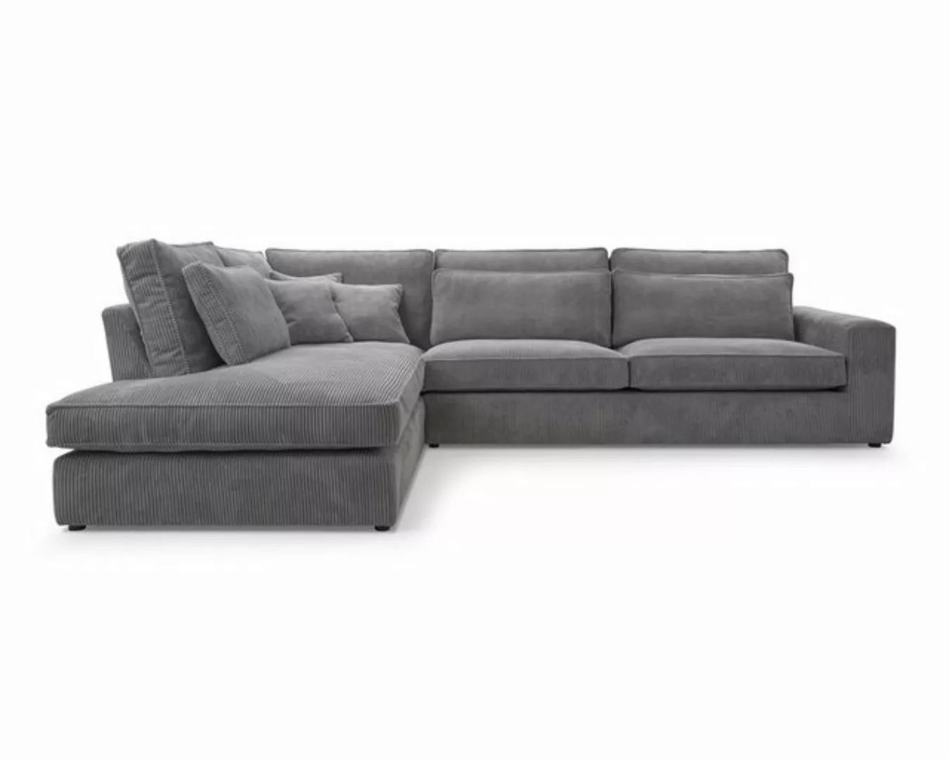 Deine Möbel 24 Wohnlandschaft CAREN XL Ecksofa Sofa Wohnzimmer L-Couch Cord günstig online kaufen