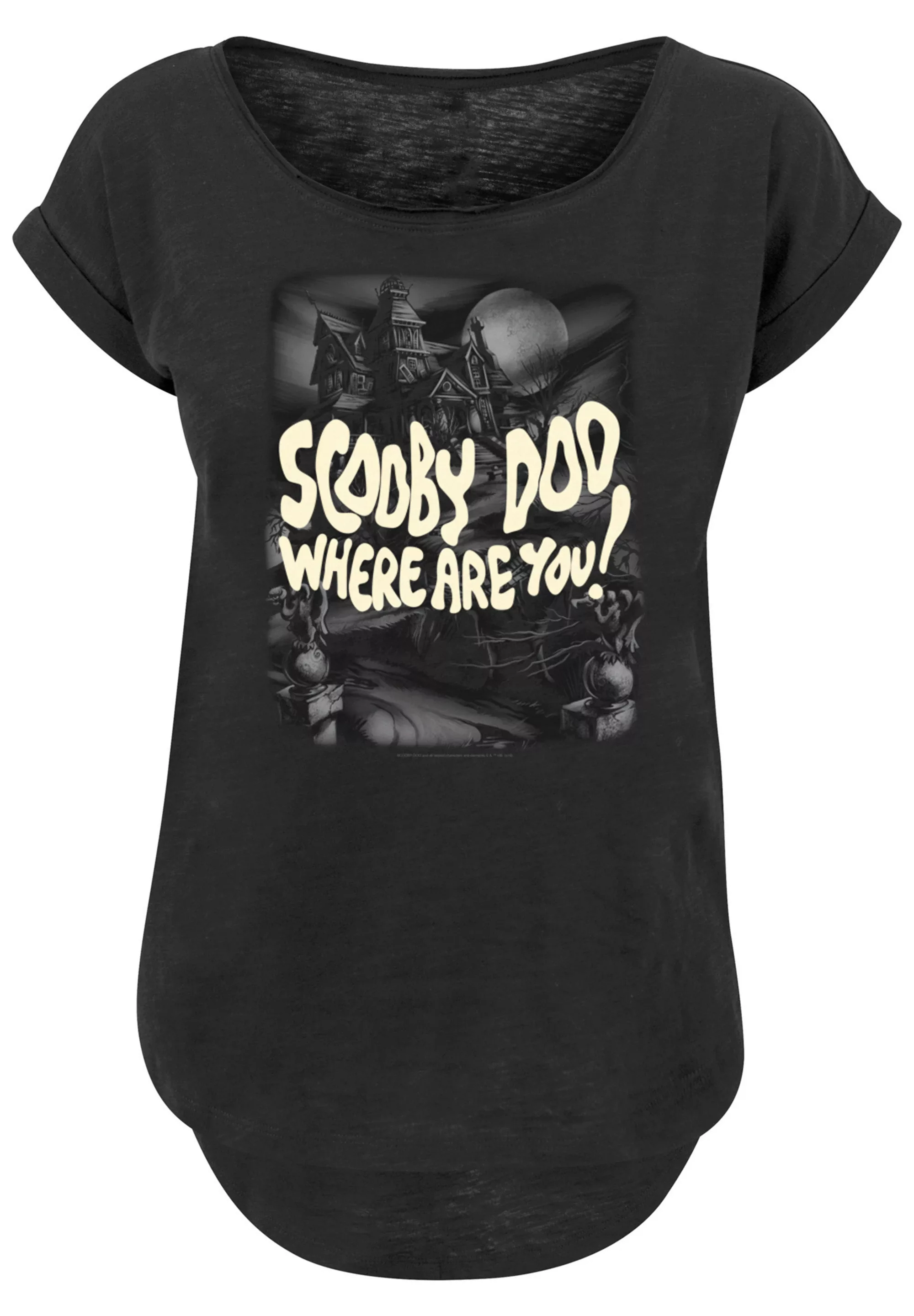 F4NT4STIC T-Shirt "Scooby Doo Scary Castle", Damen,Premium Merch,Lang,Longs günstig online kaufen