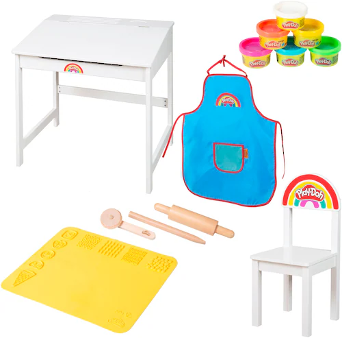 roba® Kindersitzgruppe »Play-Doh Schulpult«, (Set), inkl. 3D-Kreativmatte, günstig online kaufen