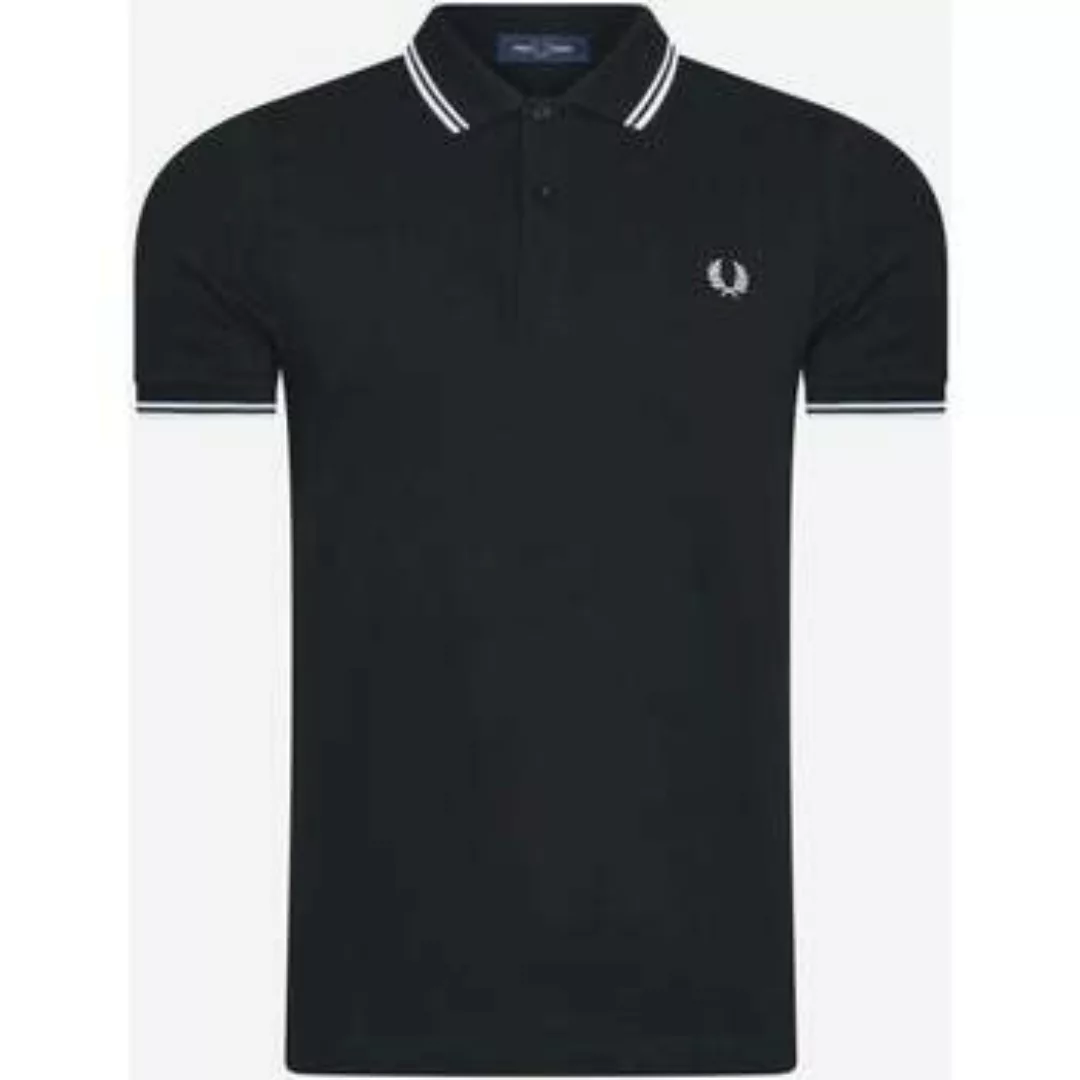 Fred Perry  T-Shirts & Poloshirts Hemd mit Doppelstreifen - schwarz weiß we günstig online kaufen