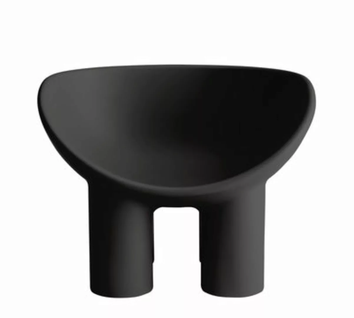 Sessel Roly Poly plastikmaterial schwarz - Driade - Schwarz günstig online kaufen