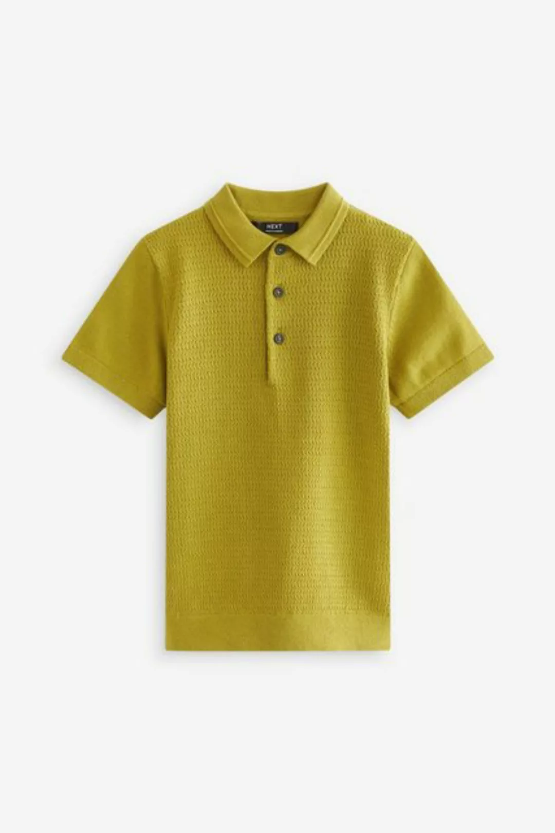 Next Poloshirt Gestricktes Polohemd mit kurzen Ärmeln (1-tlg) günstig online kaufen