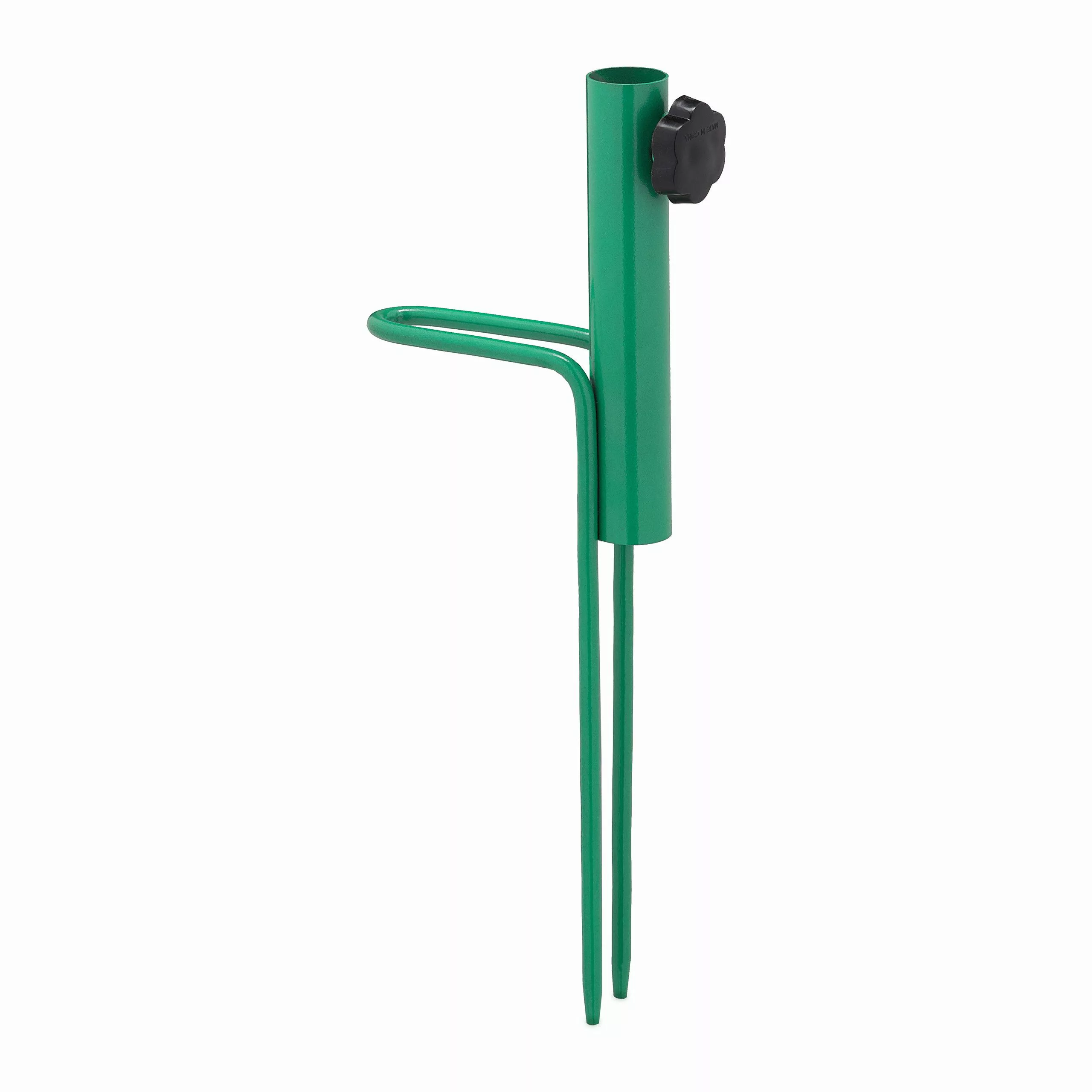 relaxdays Schirmhalter Rasendorn für Sonnenschirm grün günstig online kaufen