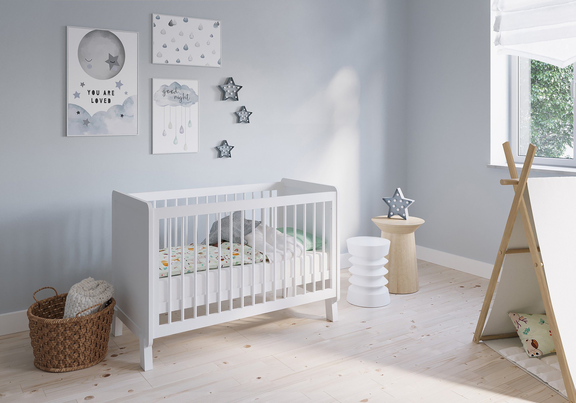 FabiMax Babybett Nachteule, 120x60 cm, 3-fach günstig online kaufen