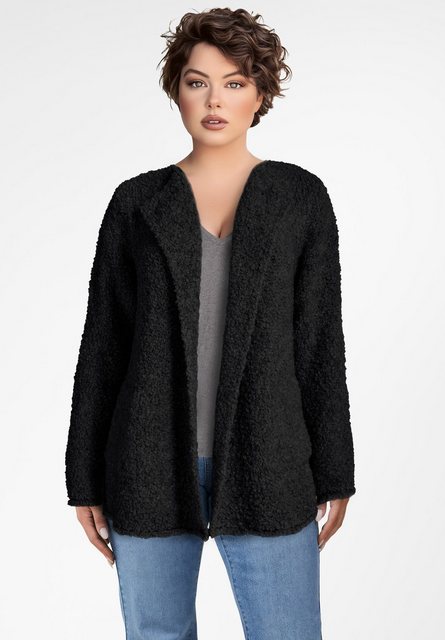 PEKIVESSA Cardigan Soft Bouclé Strickjacke mit Taschen (1-tlg) im Teddy-Loo günstig online kaufen