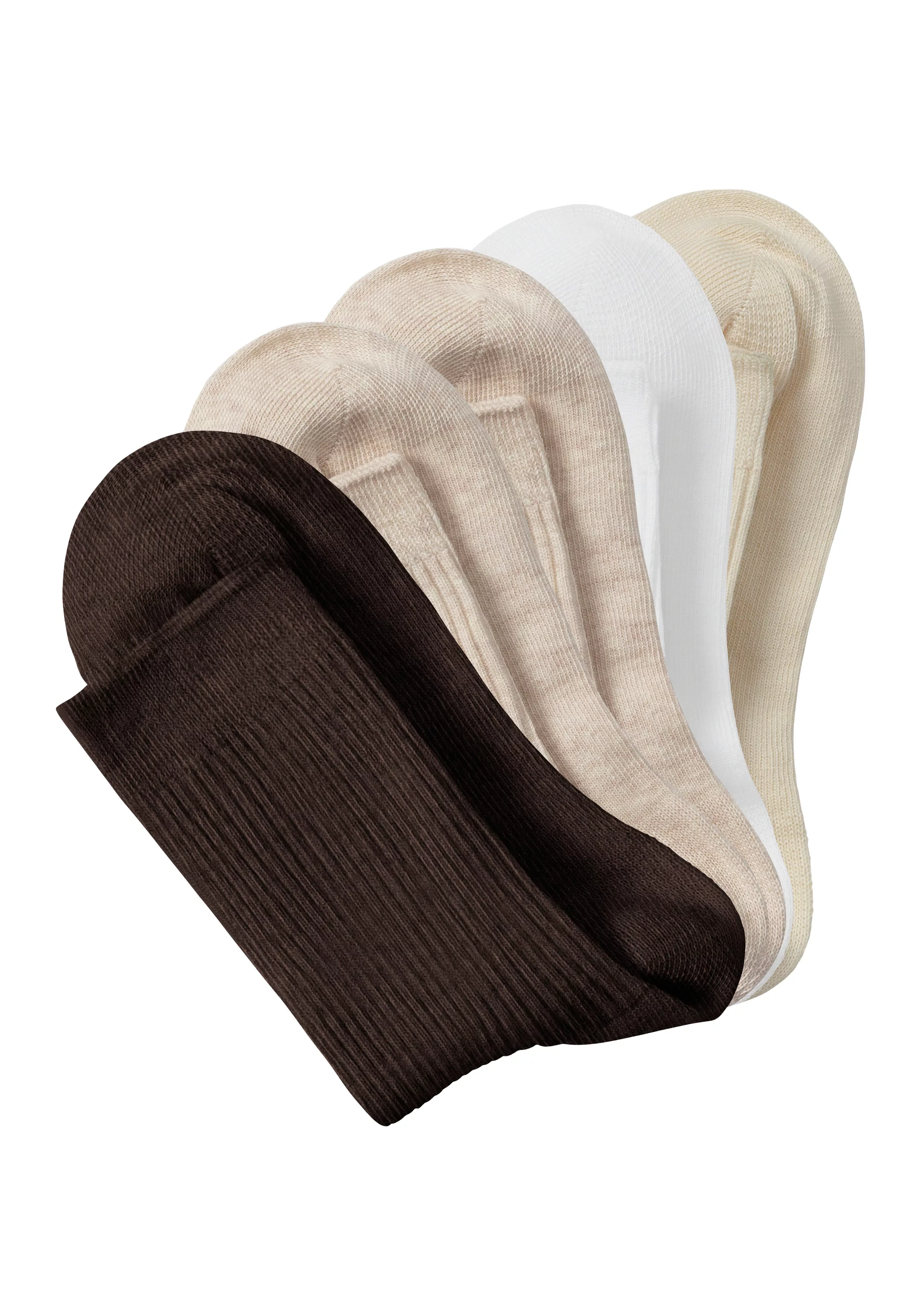 Lavana Basicsocken, (Packung, 5 Paar), mit feiner Rippe günstig online kaufen