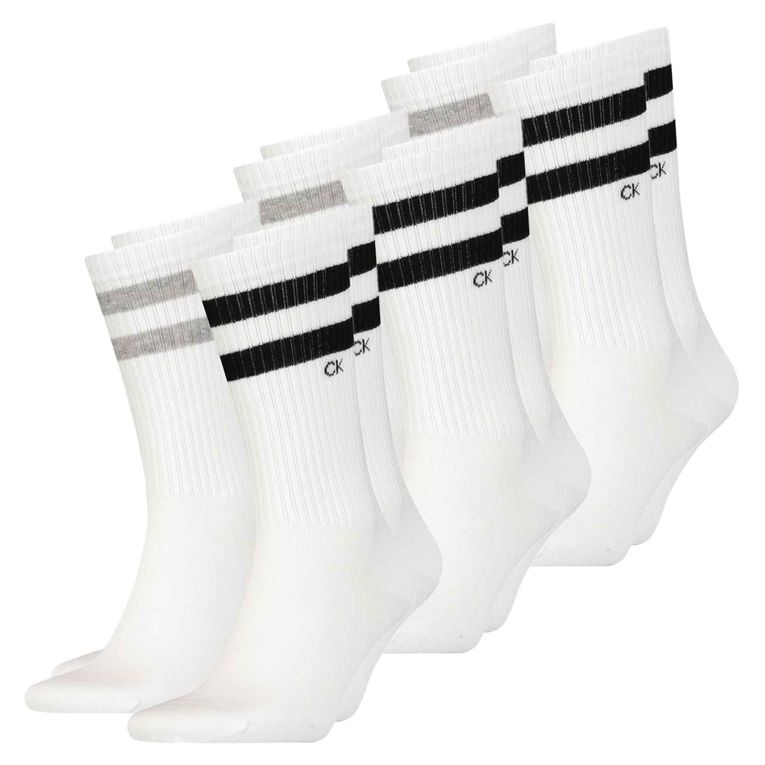 Calvin Klein Herren Socken STRIPES 4er, 6er, 8er Pack günstig online kaufen