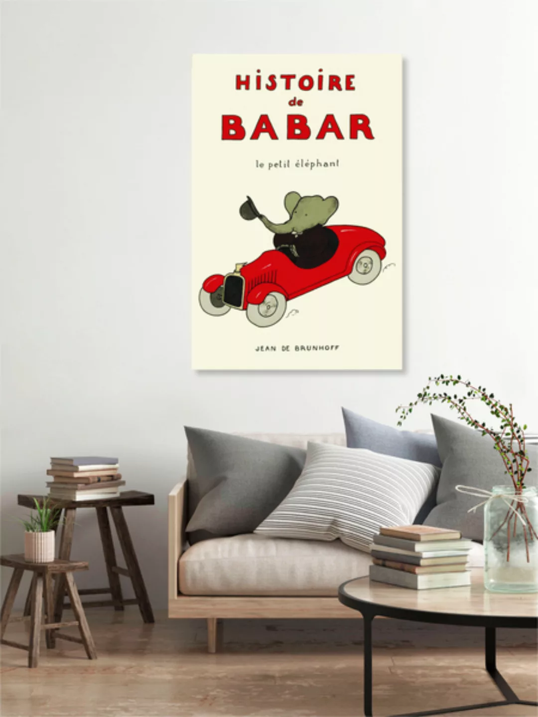 Poster / Leinwandbild - Histoire De Babar Le Petit Élefant günstig online kaufen