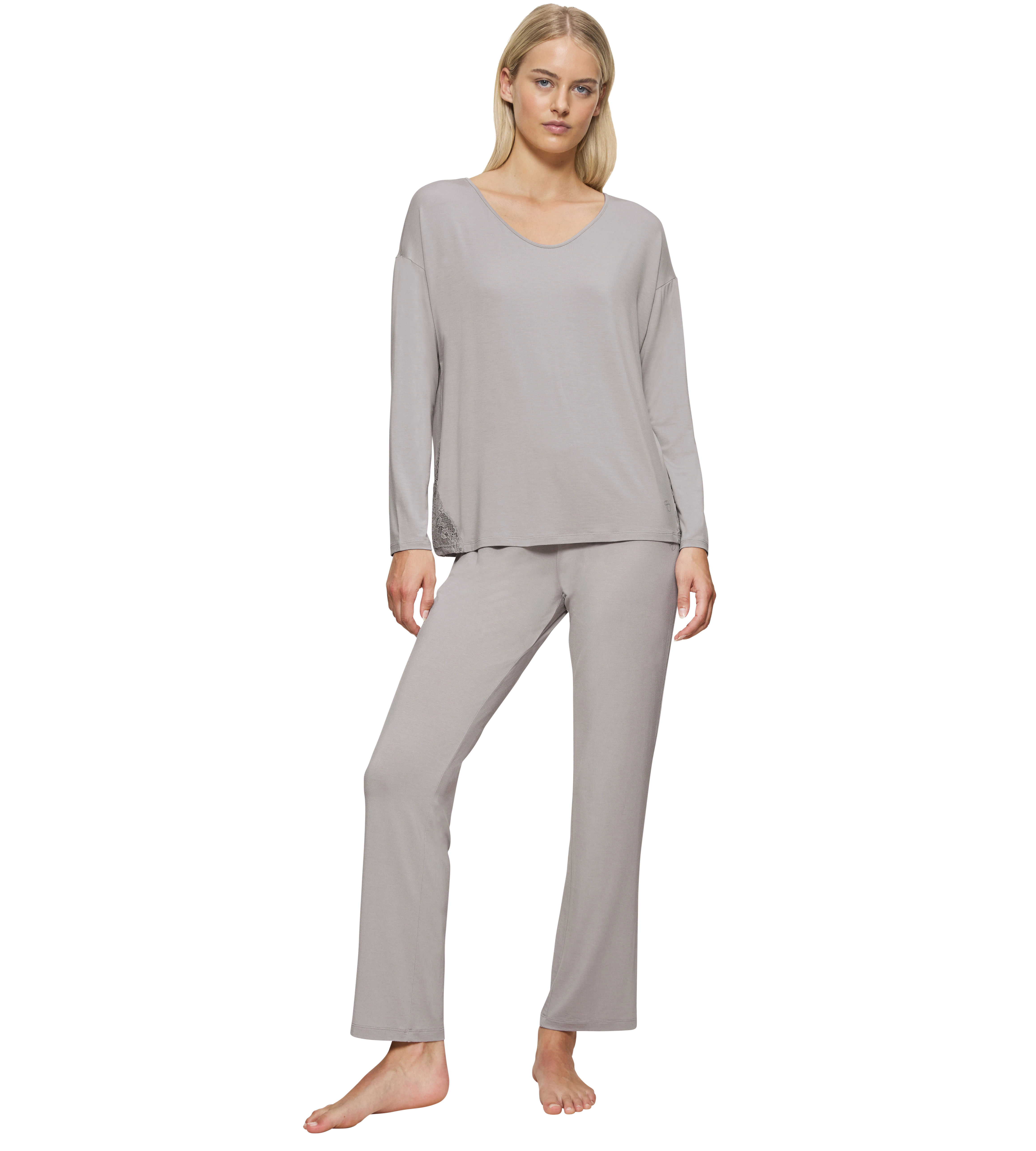 Triumph Pyjama "Timeless Sensuality PK LSL", (2 tlg.), atumgsaktiv und weic günstig online kaufen