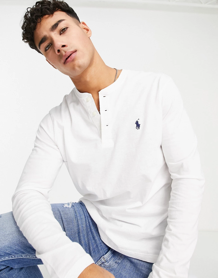 Ralph Lauren T-Shirt POLO RALPH LAUREN GRANDFATHER SHIRT Slub Henley T-shir günstig online kaufen