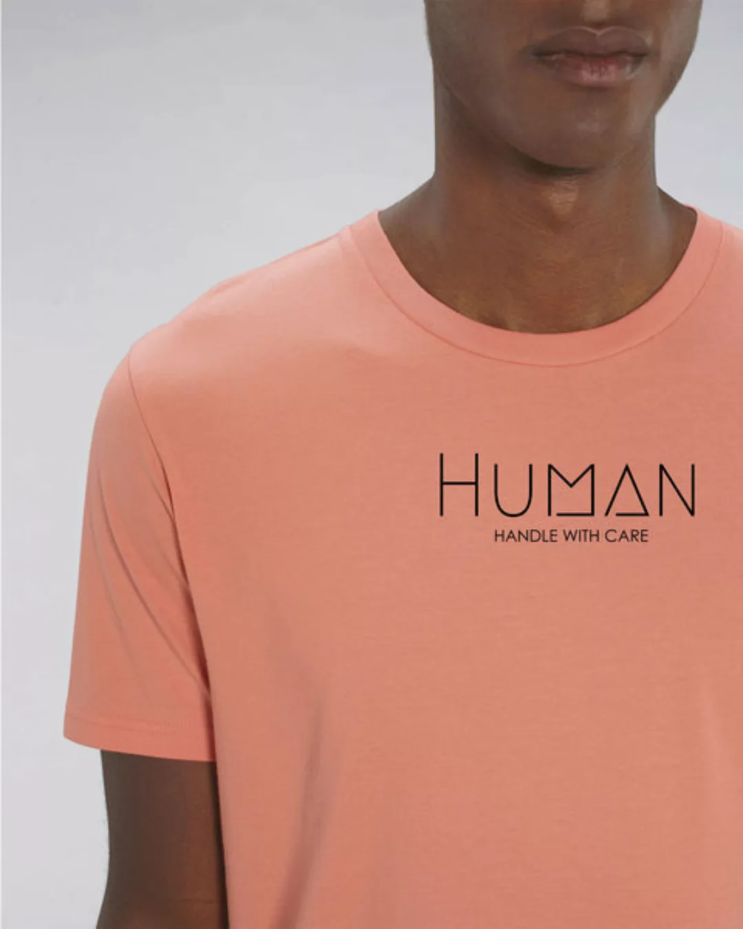 Bio Herren Sommer T-shirt Mit Rundhalsausschnitt "Maestro - Human" günstig online kaufen