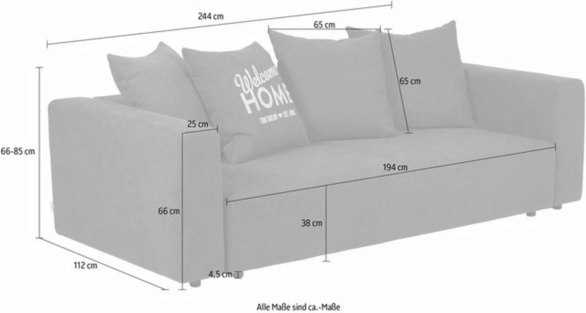 TOM TAILOR HOME Schlafsofa "HEAVEN CASUAL SLEEP", aus der COLORS COLLECTION günstig online kaufen