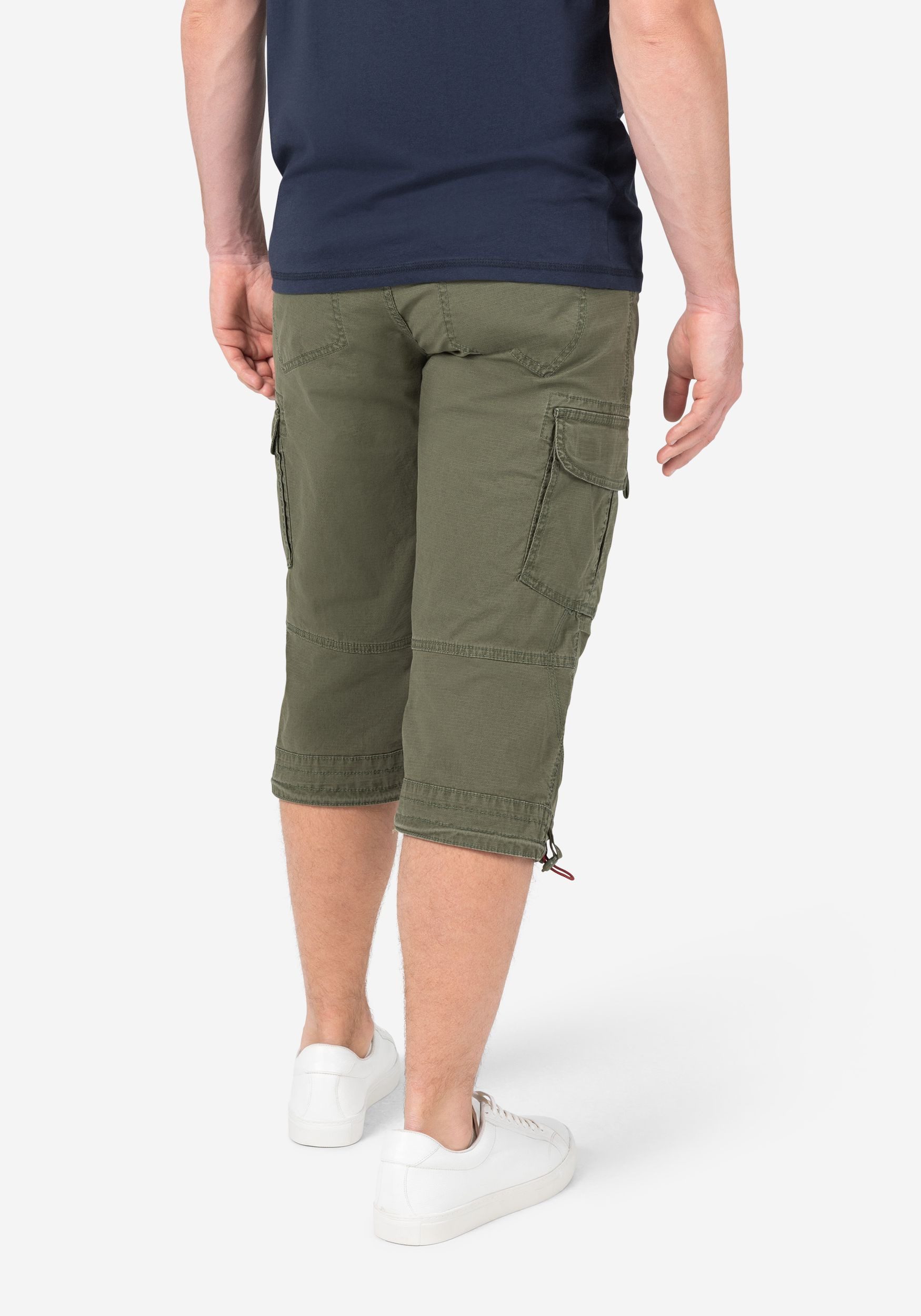 Timezone Herren 3/4 Cargo Hose LOOSE MILESTZ SHORT Mid Waist Loose Fit - Ol günstig online kaufen