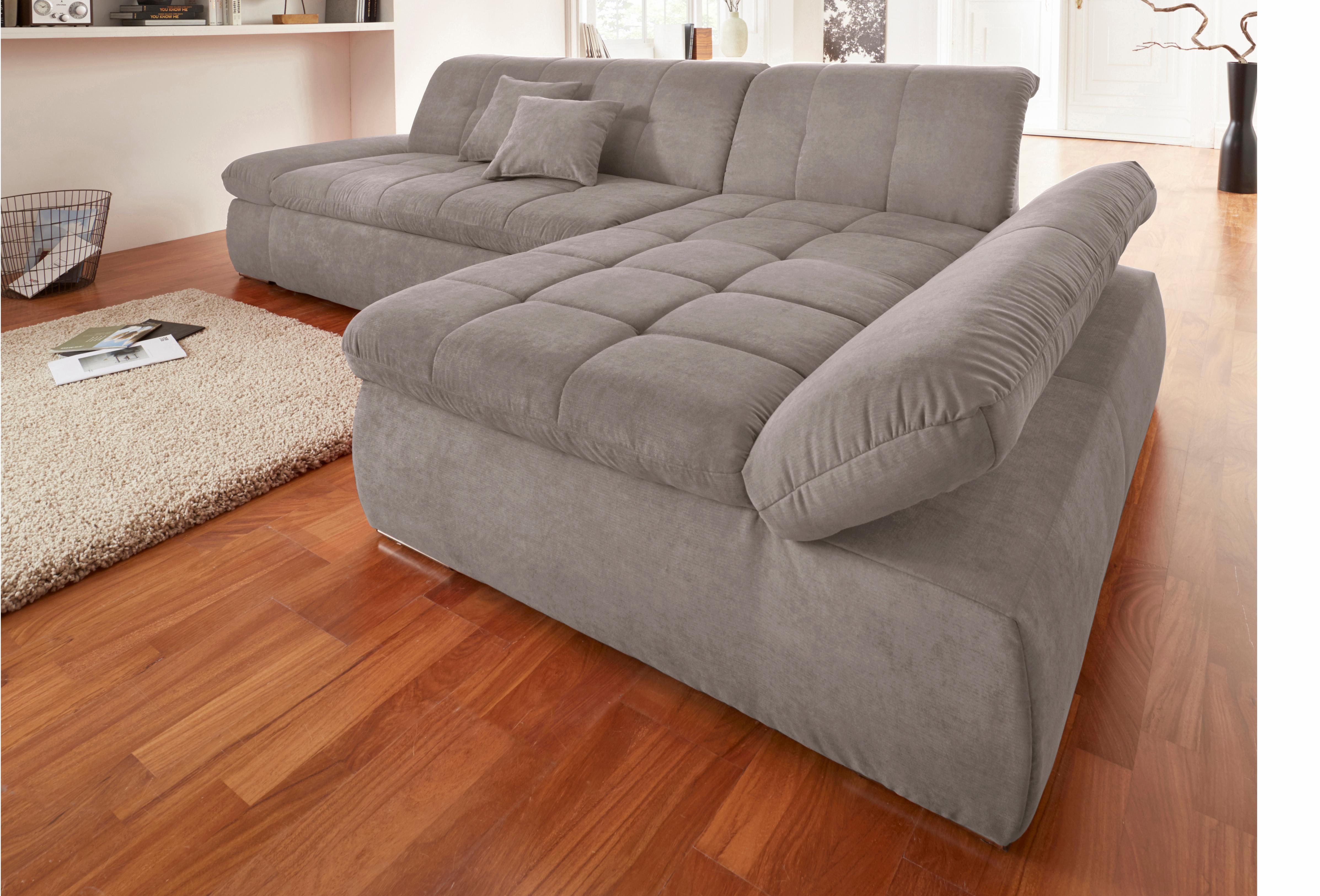 DOMO collection Ecksofa »NMoric XXL, B/T/H: 300/172/80cm, L-Form«, wahlweis günstig online kaufen