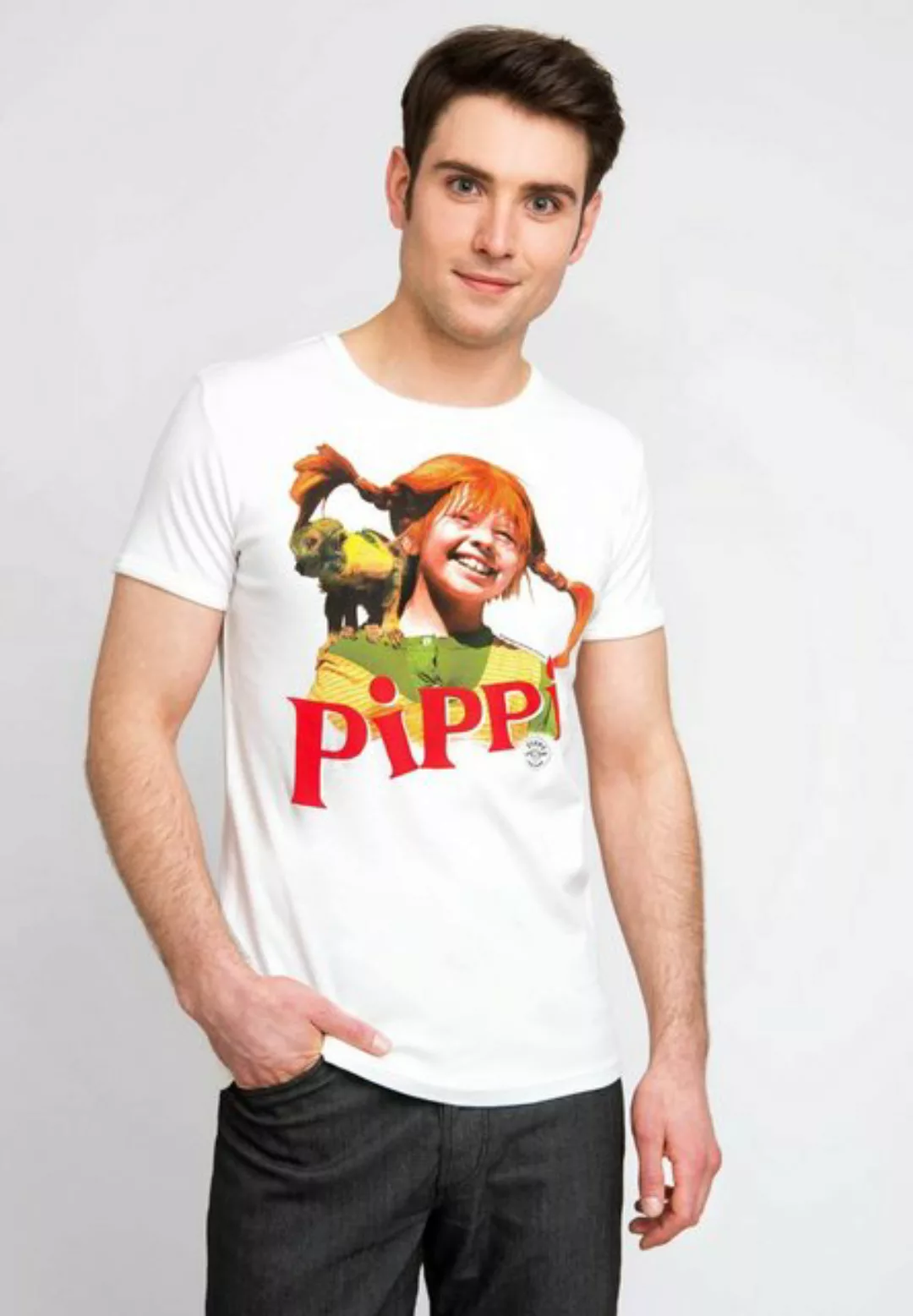 LOGOSHIRT T-Shirt Pippi Langstrumpf mit frechem Frontprint günstig online kaufen