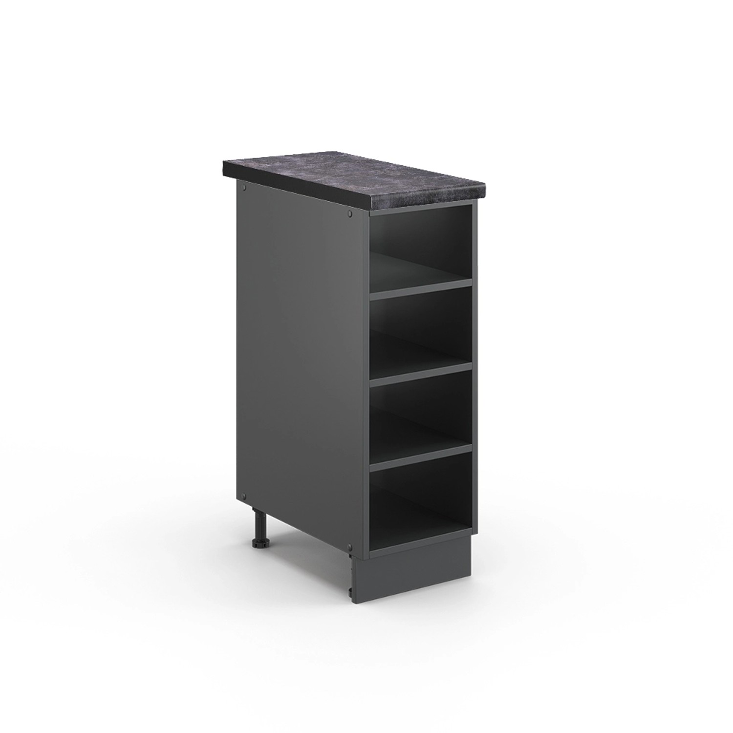 Vicco Küchenregal Fame-Line Offener Küchenschrank Anthrazit 30 cm AP Anthra günstig online kaufen