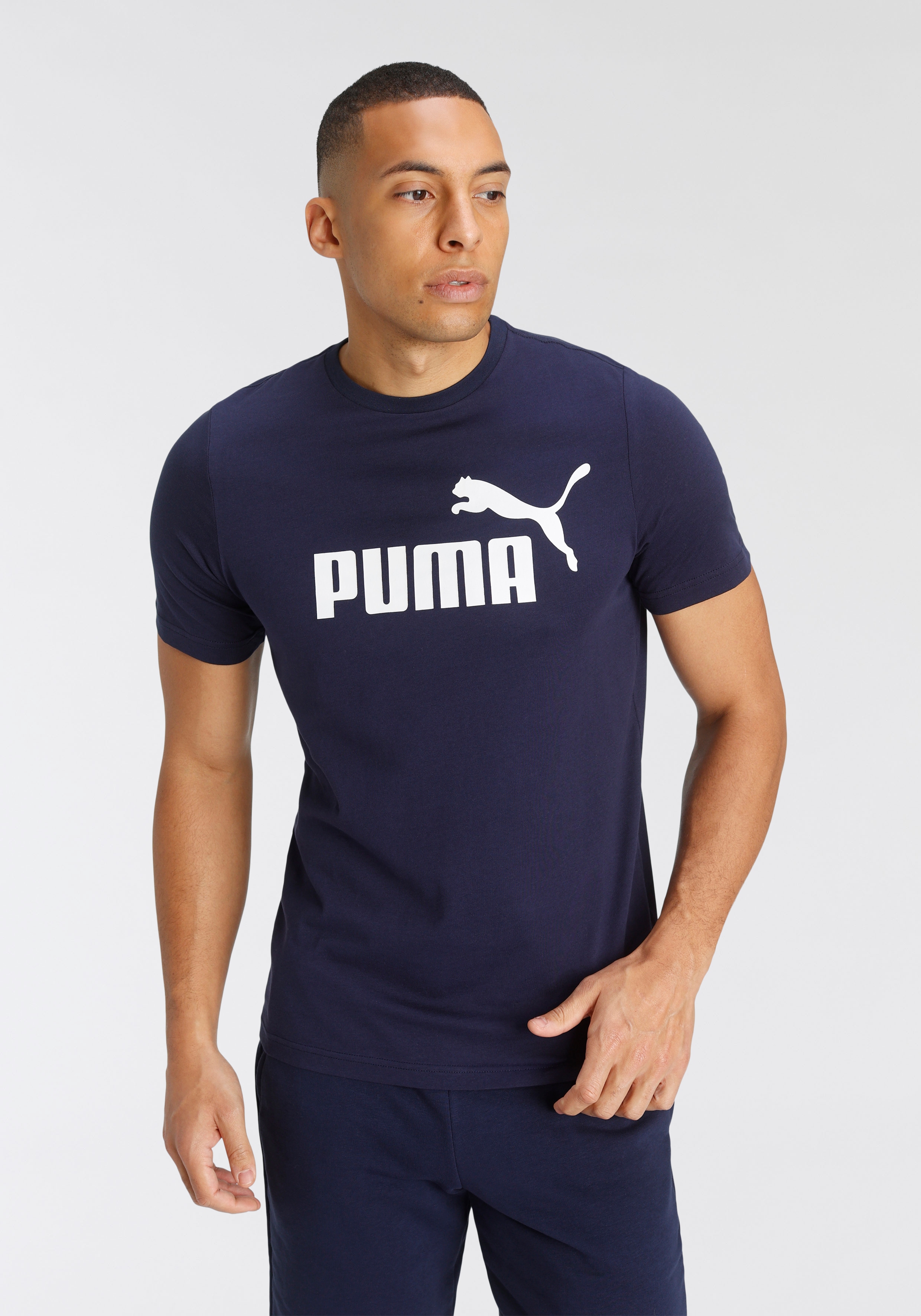 PUMA T-Shirt "Essentials Logo T-Shirt Herren" günstig online kaufen