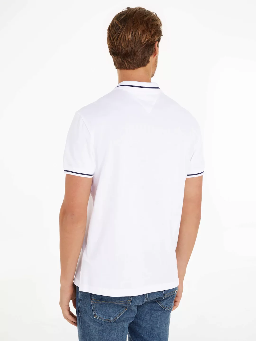 Tommy Jeans Poloshirt TJM REG TIPPING POLO mit Logostickerei günstig online kaufen