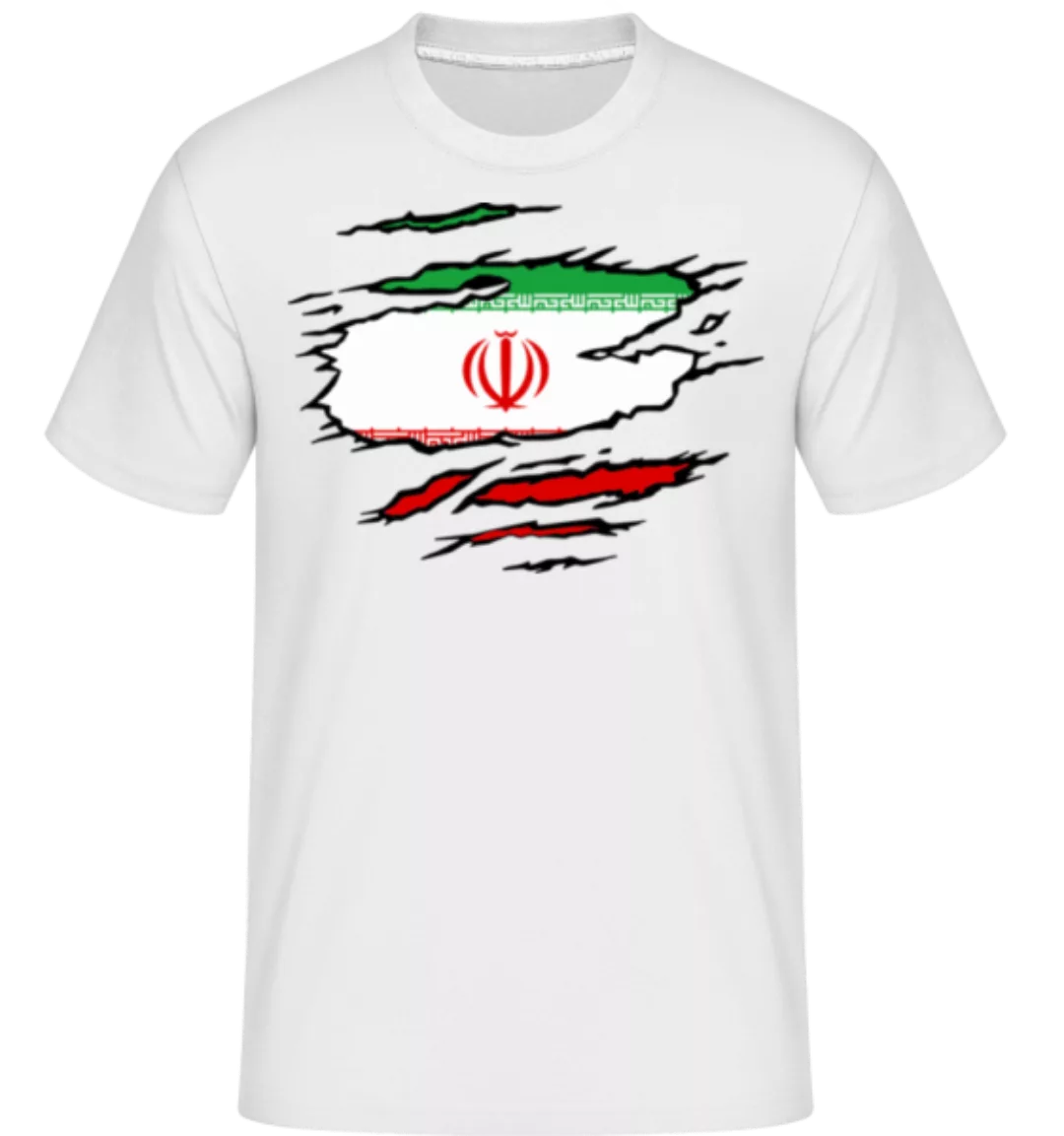 Ripped Flag Iran · Shirtinator Männer T-Shirt günstig online kaufen