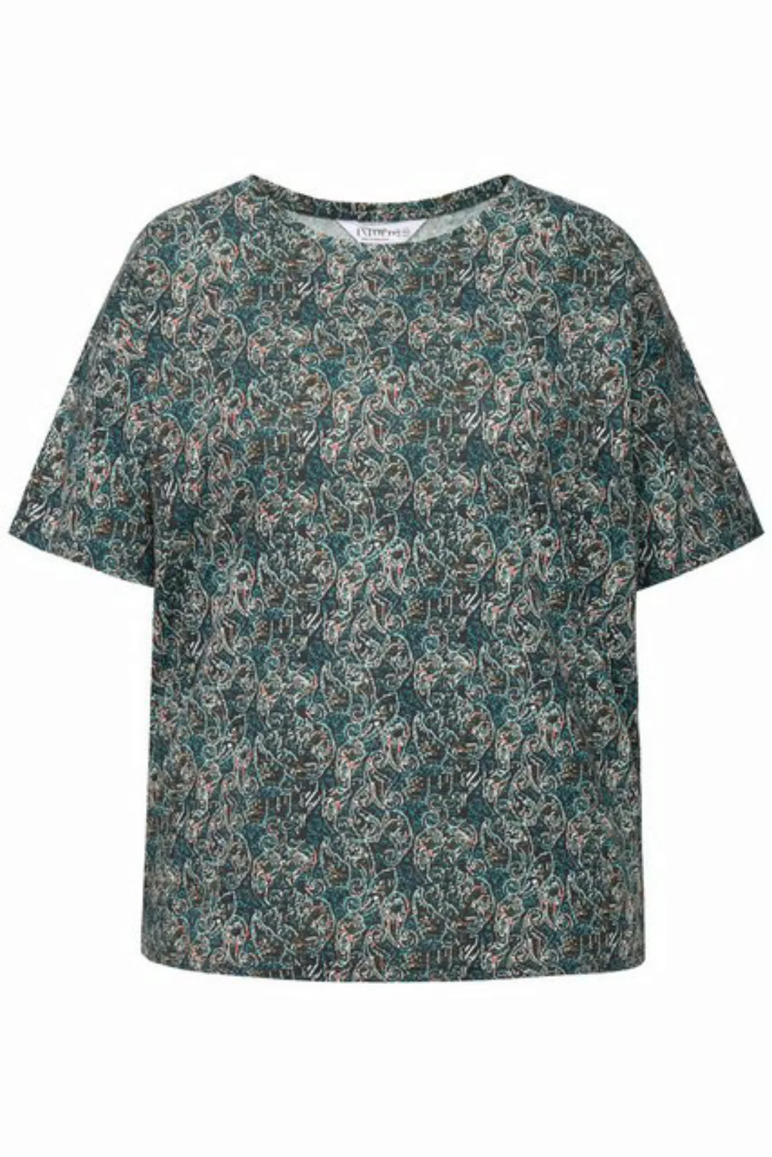 Studio Untold Rundhalsshirt T-Shirt Rundhals kleiner Paisley Print günstig online kaufen