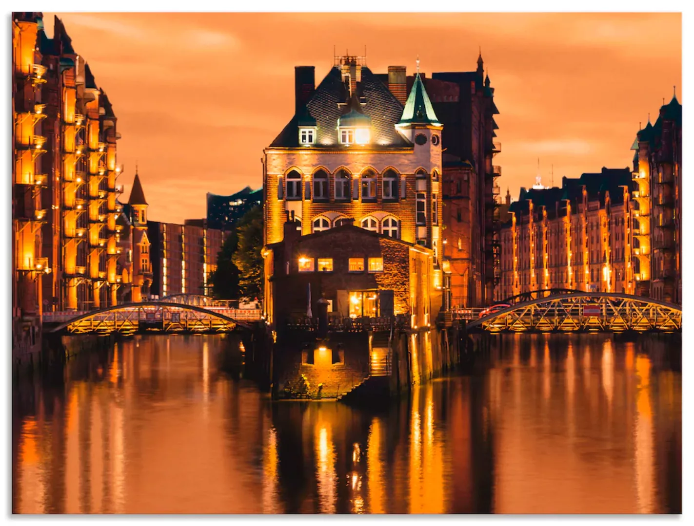 Artland Wandbild »Speicherstadt in Hamburg«, Deutschland, (1 St.) günstig online kaufen