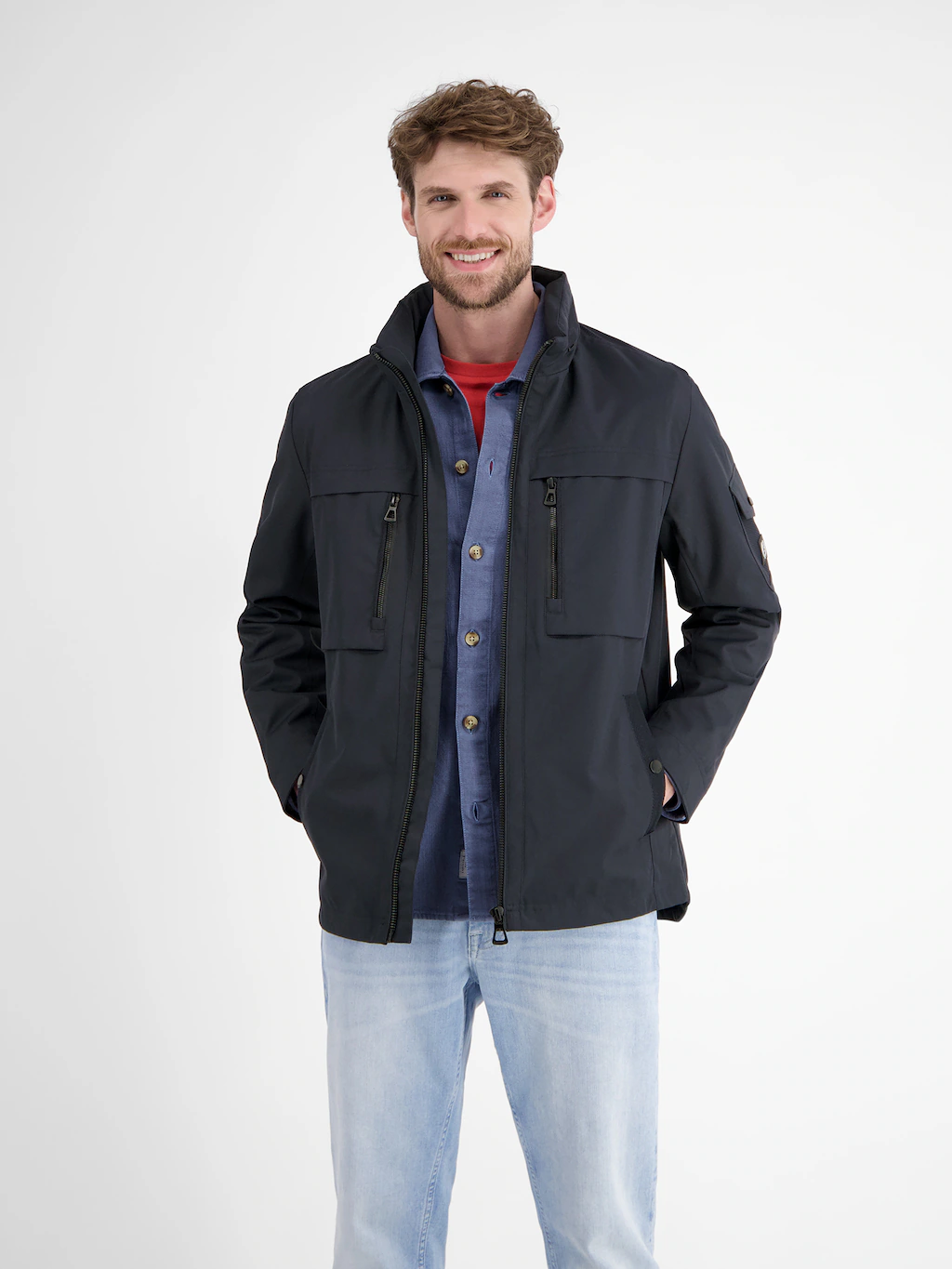 LERROS Outdoorjacke "LERROS Shell-Blouson mit Kapuze", mit Kapuze, Wasser- günstig online kaufen