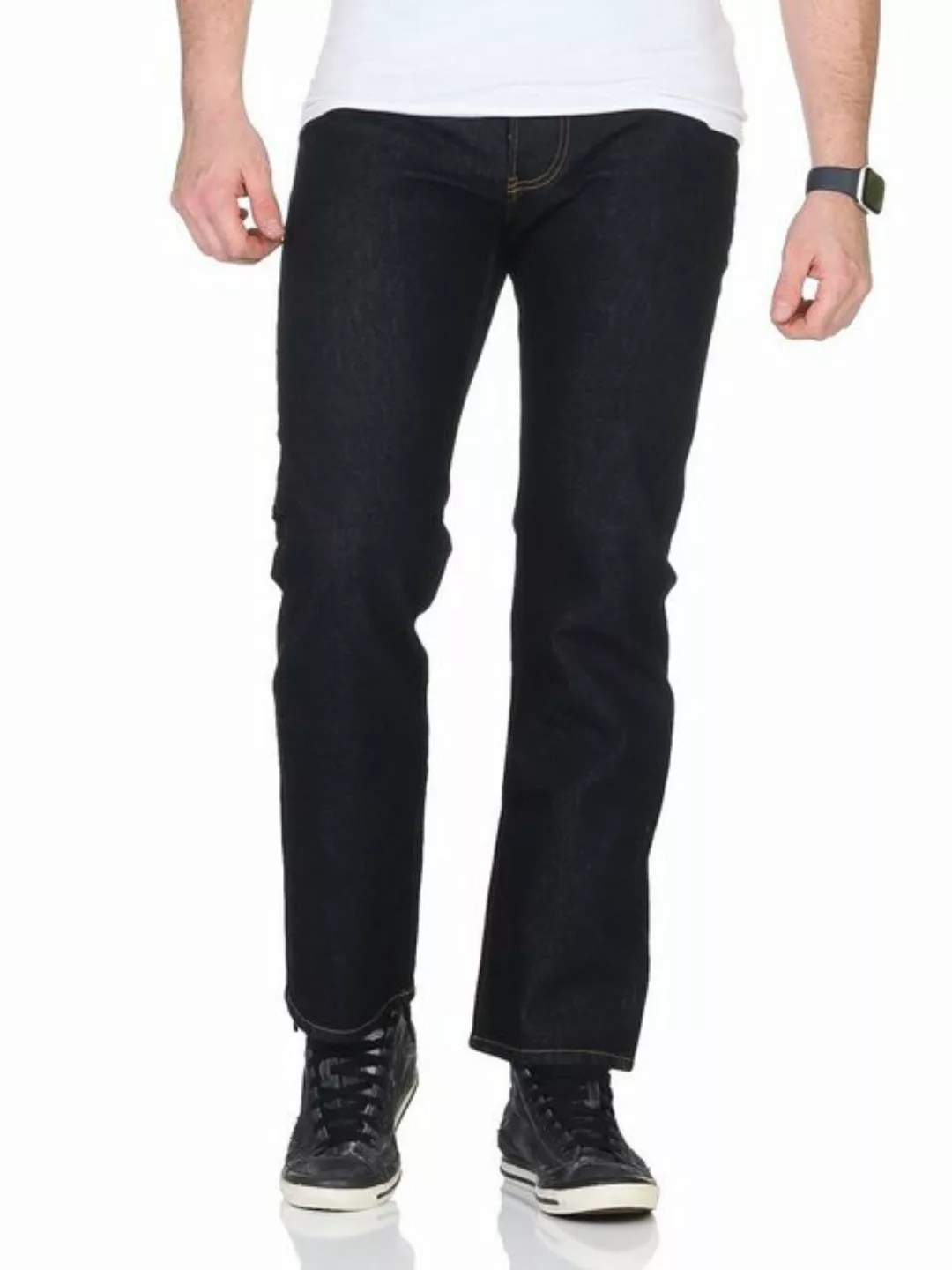 Diesel Regular-fit-Jeans Larkee RR9HF (Dunkelblau) 5 Pocket Style, Rinsed W günstig online kaufen