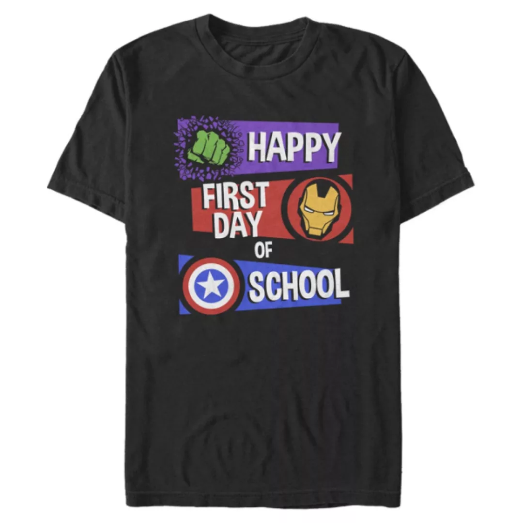 Marvel - Avengers Happy First Day Of School - Männer T-Shirt günstig online kaufen