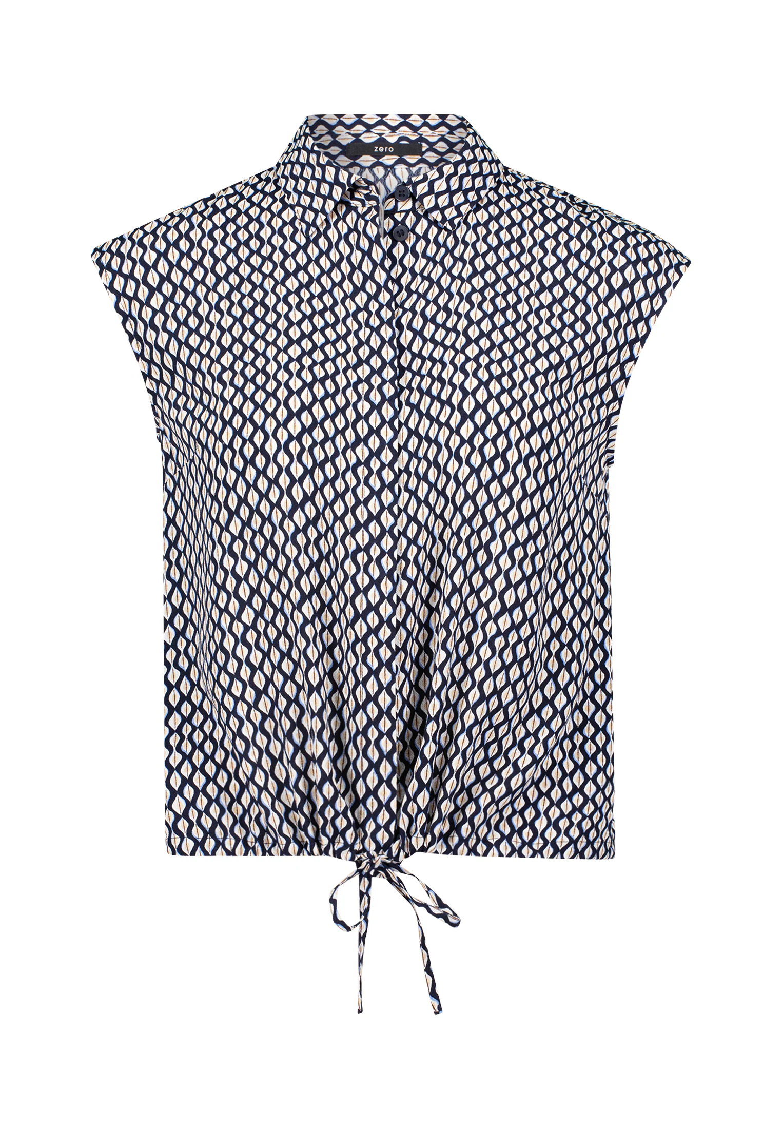 Zero Blusentop "zero Damen Blusentop mit Druck" günstig online kaufen