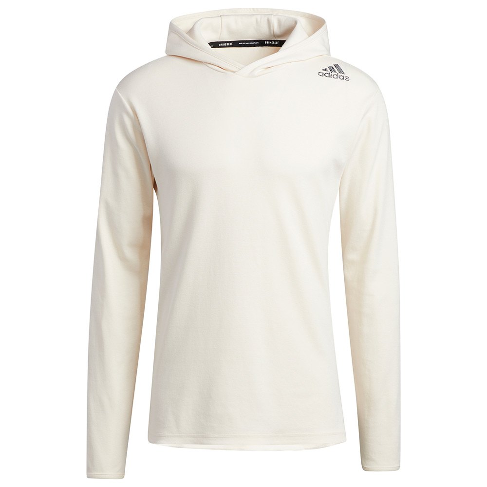 adidas – Yoga – Kapuzenpullover in Beige mit drei farblich abgestimmten Str günstig online kaufen