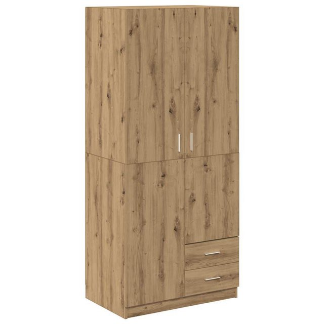 vidaXL Kleiderschrank Kleiderschrank Artisan-Eiche 80x52x180 cm Holzwerksto günstig online kaufen