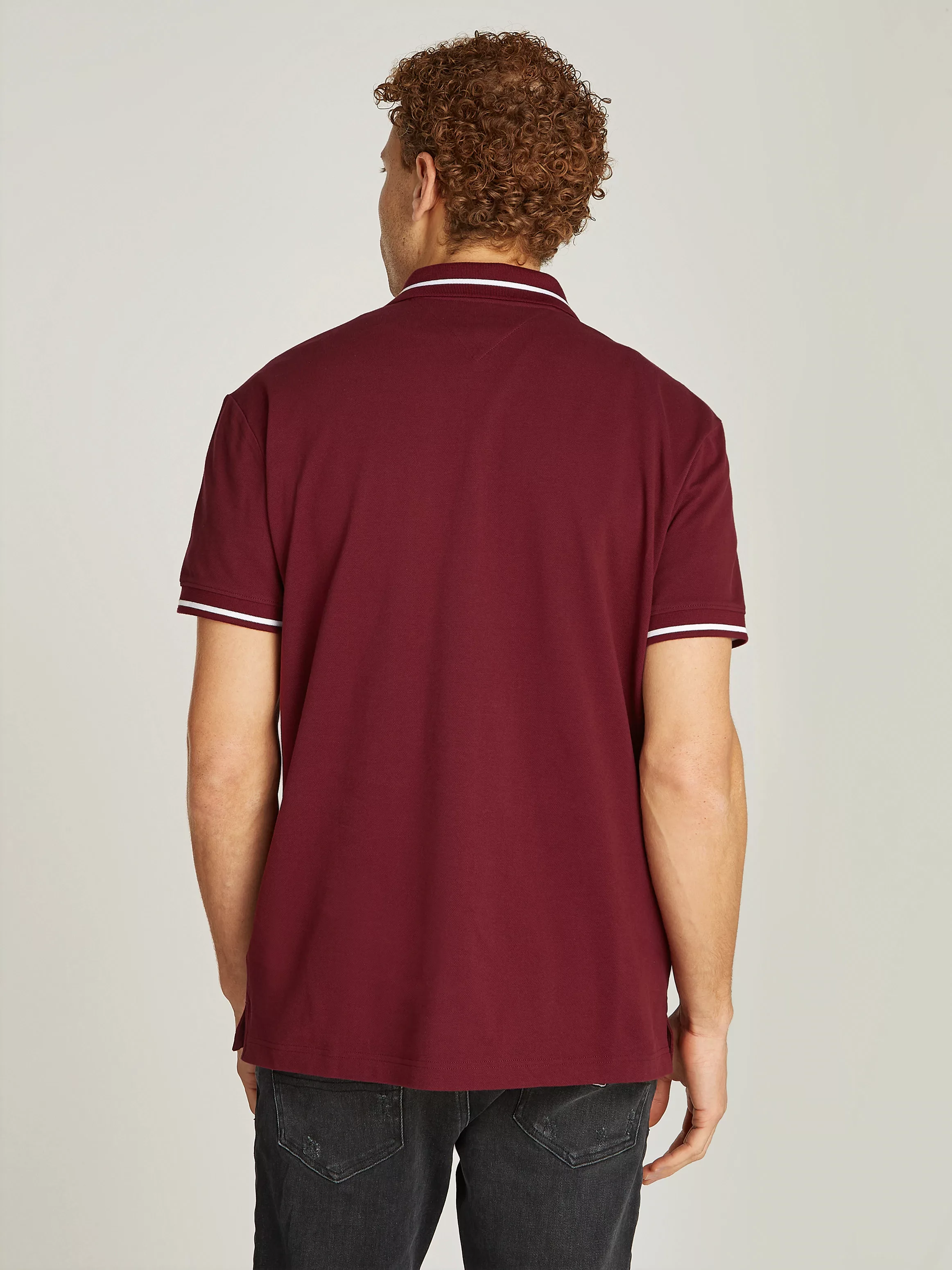 Tommy Jeans Poloshirt TJM REG TIPPED POLO mit Streifendetails günstig online kaufen