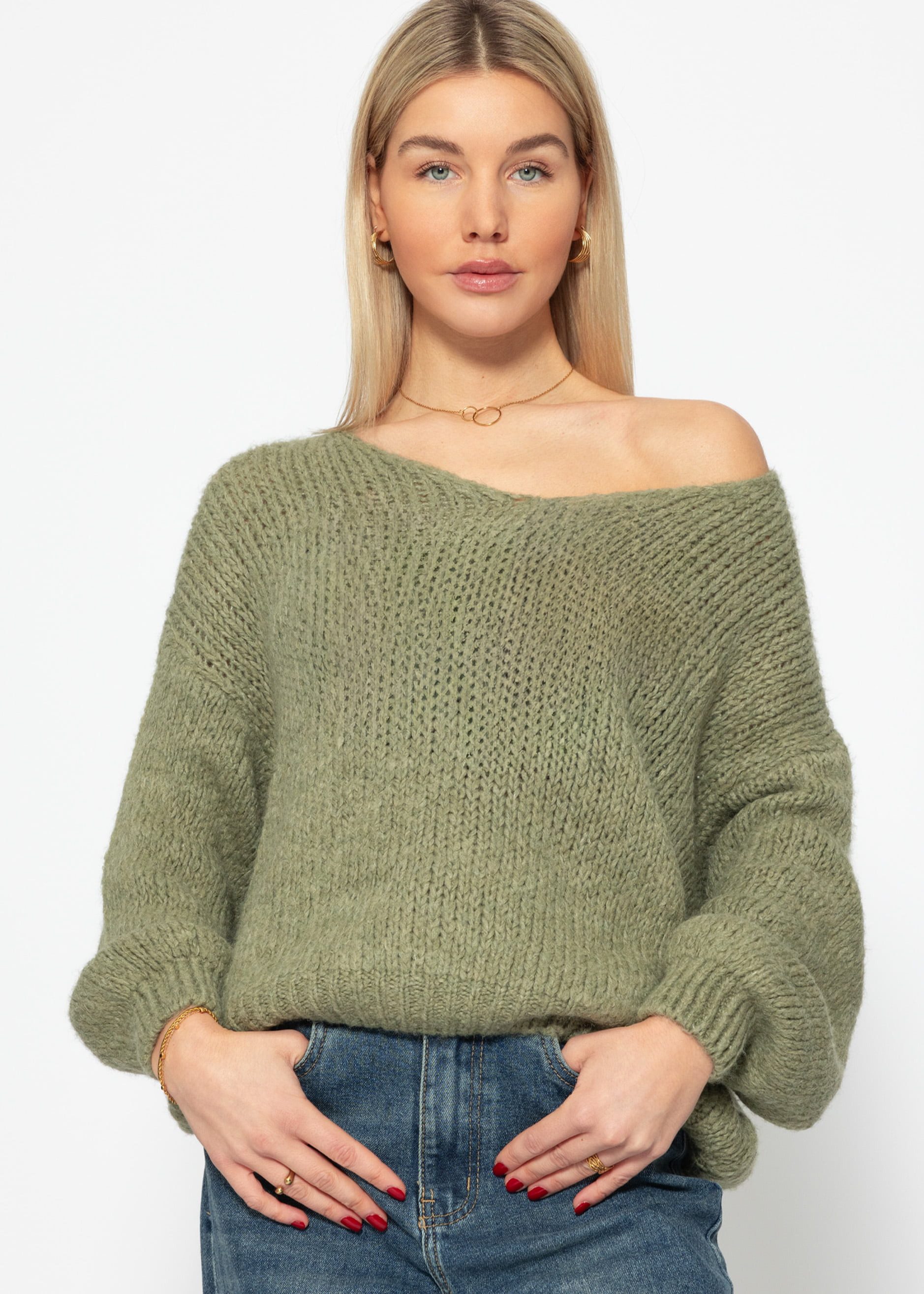 SASSYCLASSY Strickpullover Oversize Pullover Damen mit günstig online kaufen