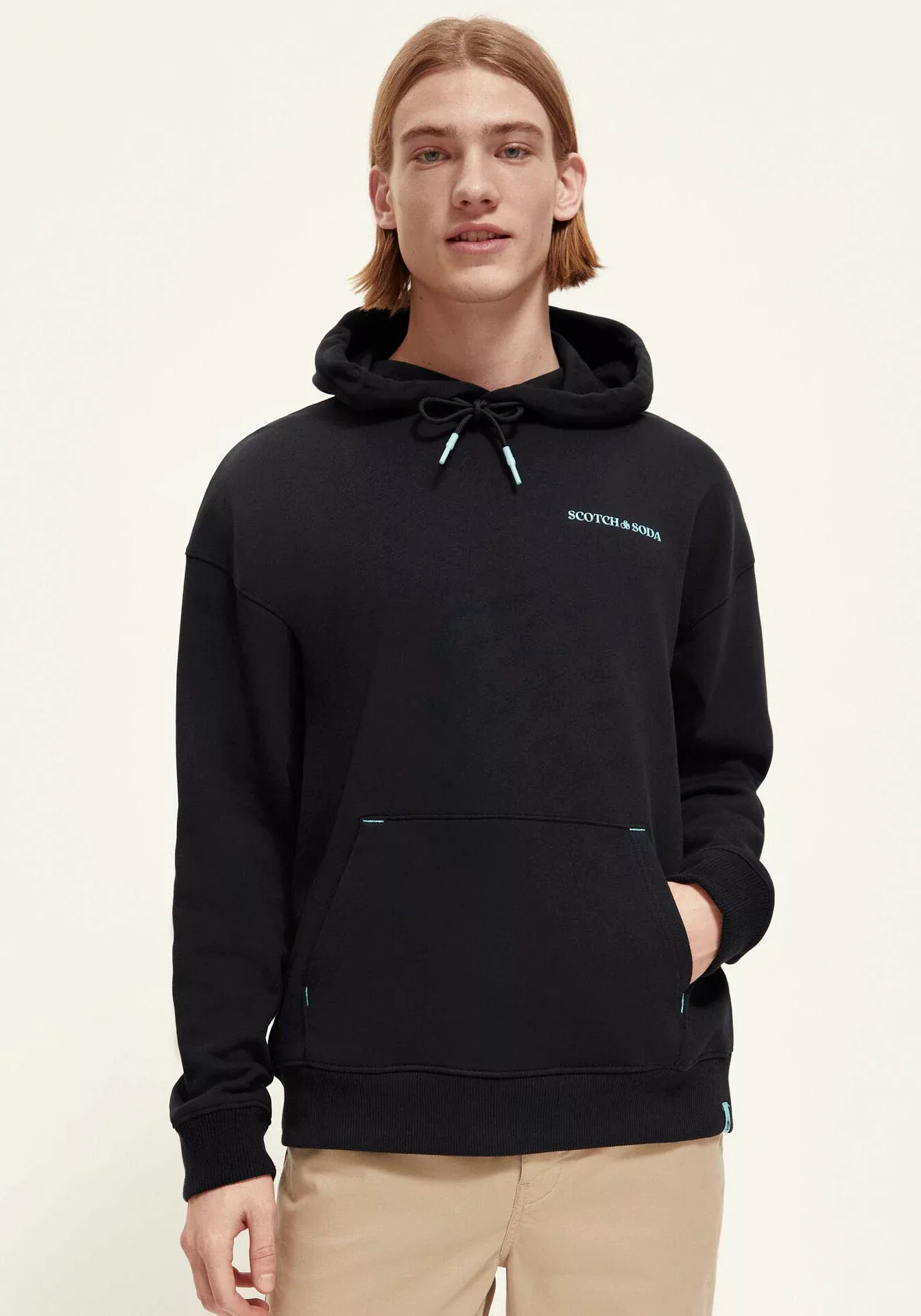 Scotch & Soda Kapuzensweatshirt Unisex hoodie in Organic cotton mit kleiner günstig online kaufen