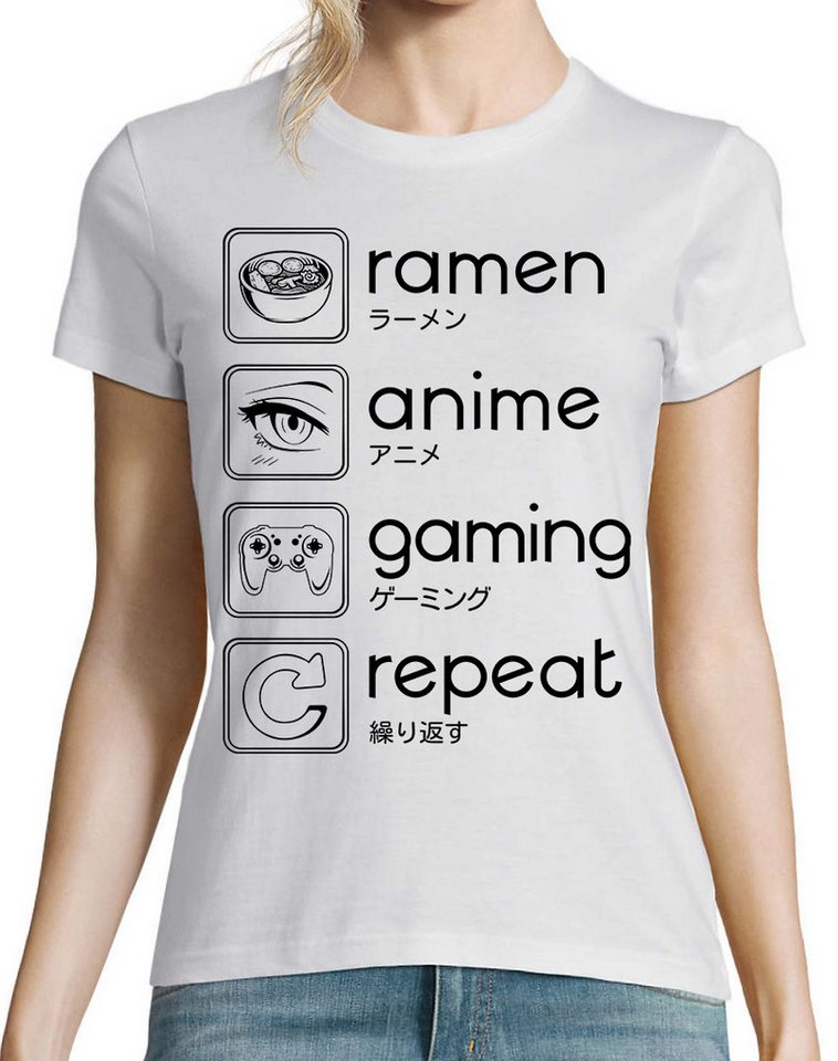 Youth Designz Print-Shirt Ramen Anime Gaming Damen T-Shirt mit lustigen Log günstig online kaufen