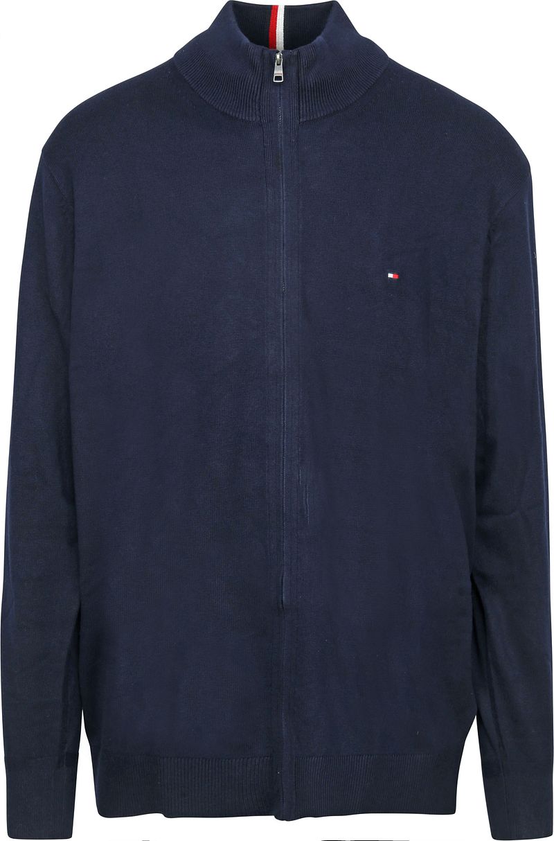 Tommy Hilfiger Big & Tall Strickjacke Navy - Größe XXL günstig online kaufen