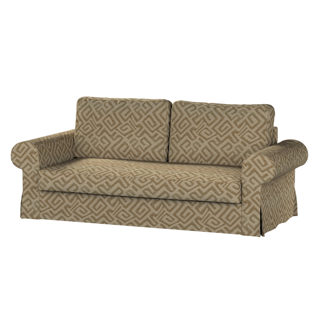 Bezug für Backabro 3-Sitzer Sofa ausklappbar, mocca, Bezug für Backabro 3-S günstig online kaufen