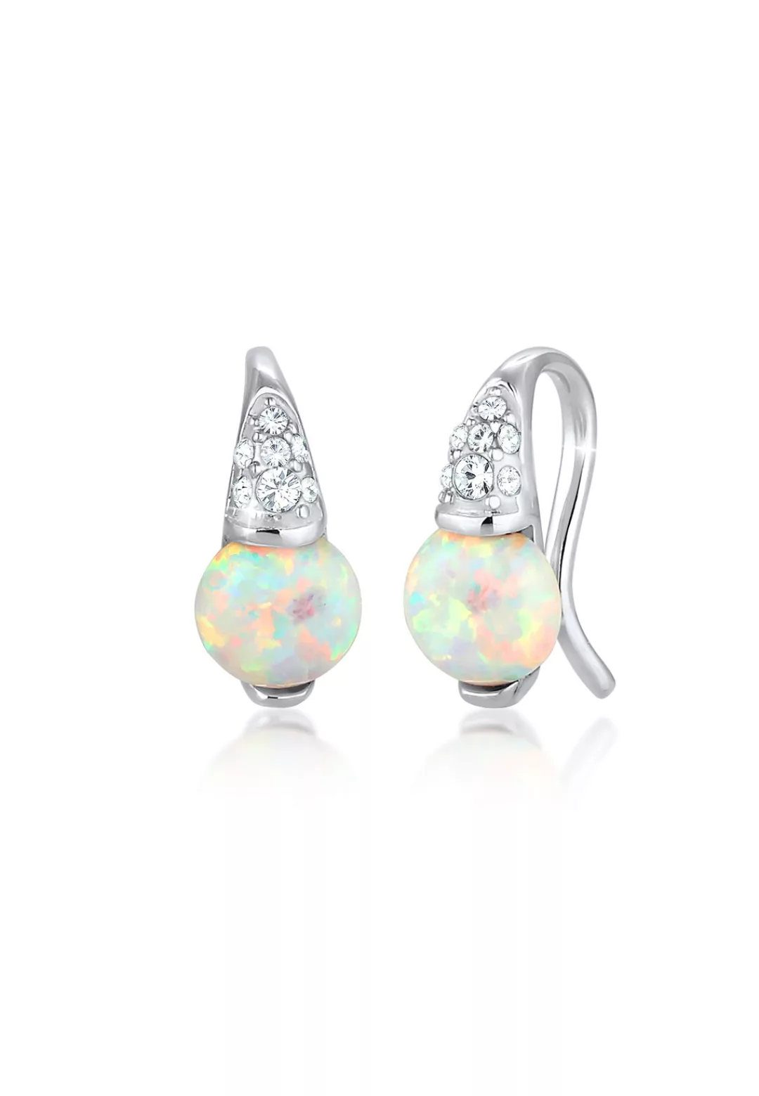 Elli Premium Paar Ohrhänger "Opal Kristalle 925 Sterling Silber" günstig online kaufen