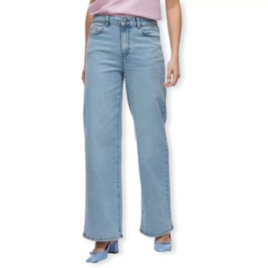 Vila  Straight Leg Jeans Emma Wide Jeans - Light Blue Denim günstig online kaufen