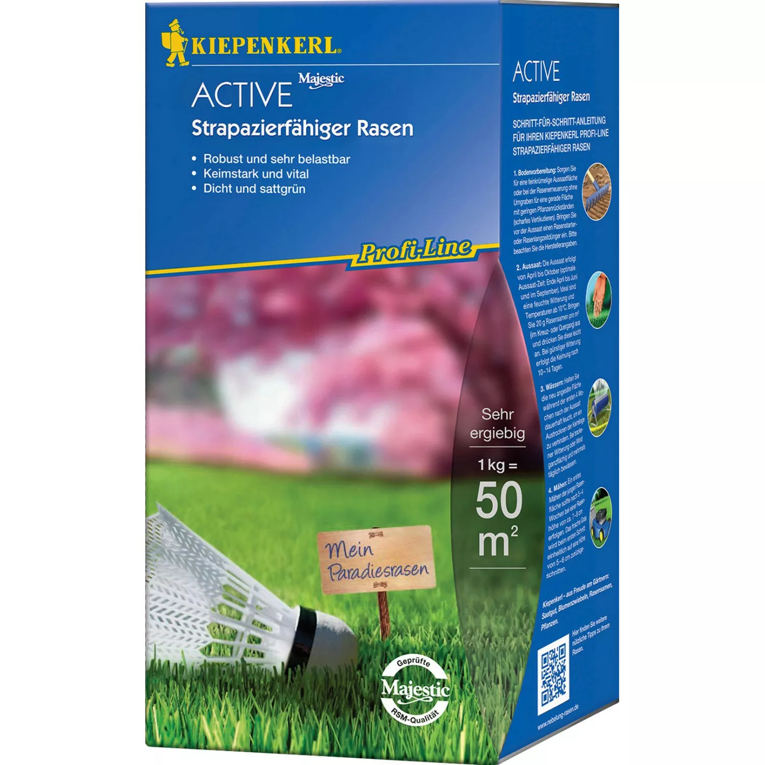 Kiepenkerl Strapazierfähiger Rasen Profi-Line Active 1 kg günstig online kaufen