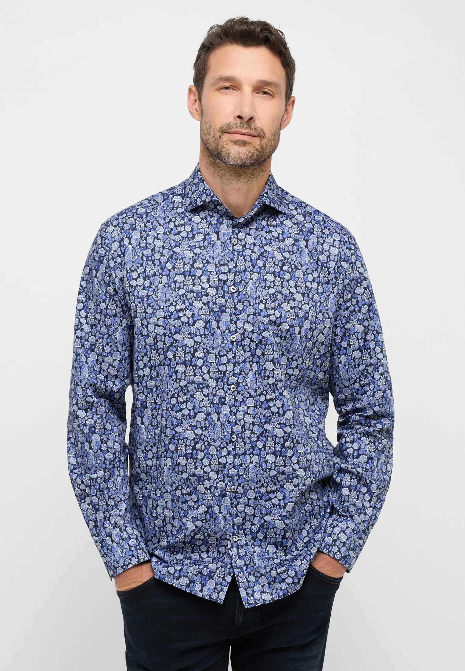 Eterna Langarmhemd "COMFORT FIT", NON IRON (bügelfrei) günstig online kaufen