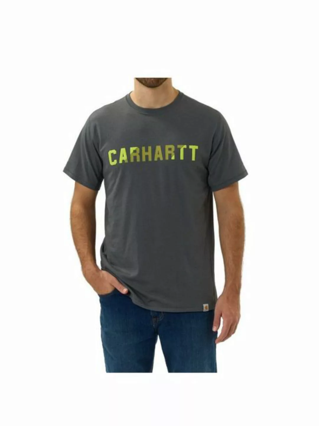 Carhartt T-Shirt Carhartt Logo T-Shirt Grau günstig online kaufen