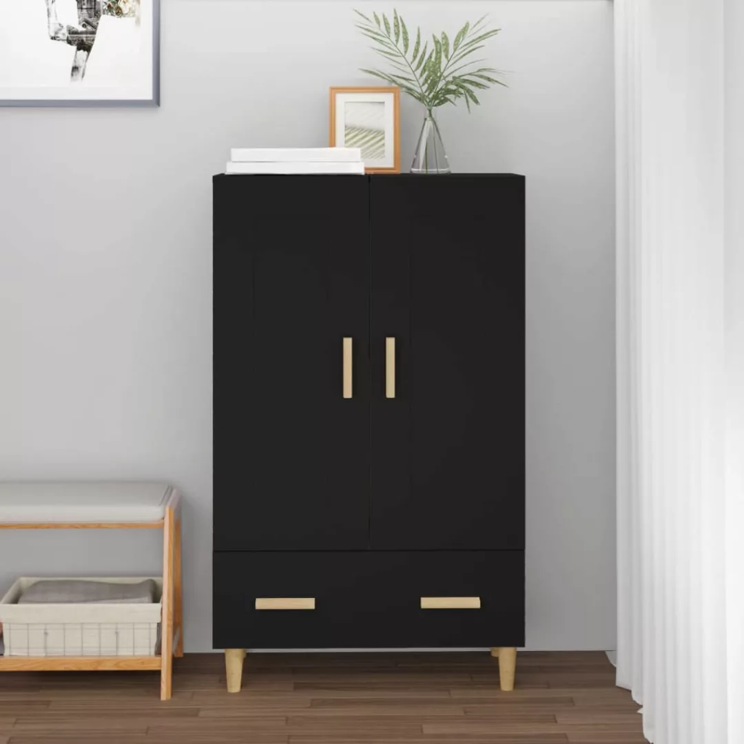 Vidaxl Highboard Schwarz 70x31x115 Cm Holzwerkstoff günstig online kaufen