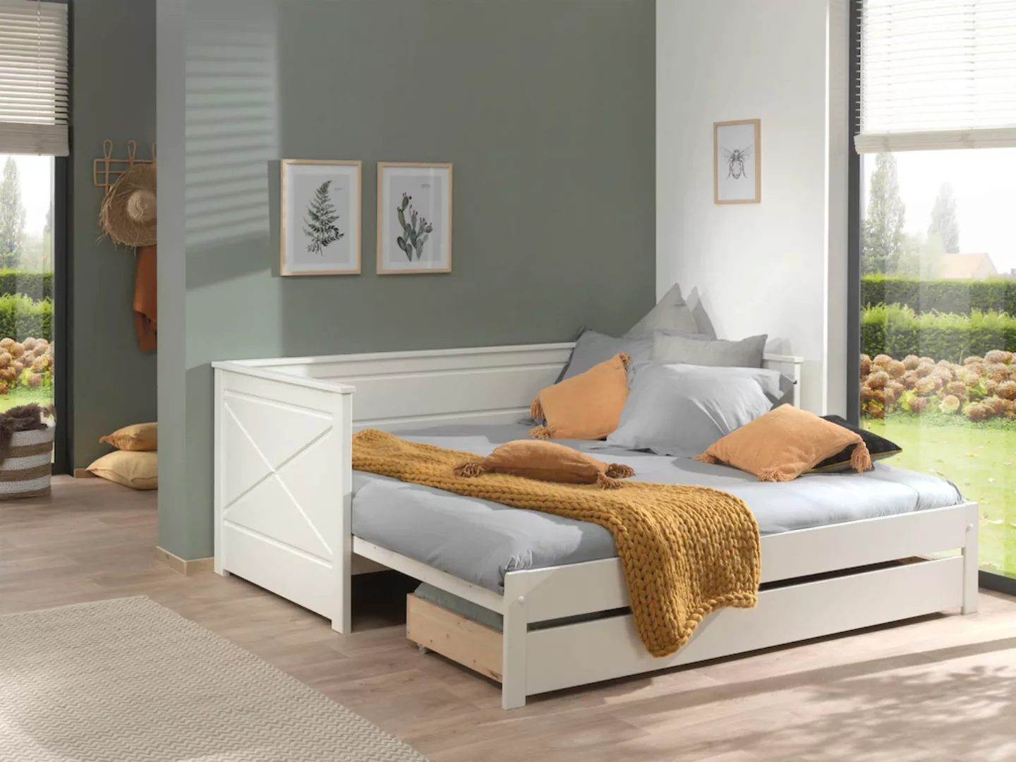 Vipack Bett "Vipack Pino", Kojenbett LF 90x200 cm, ausziehen auf 180x200 cm günstig online kaufen