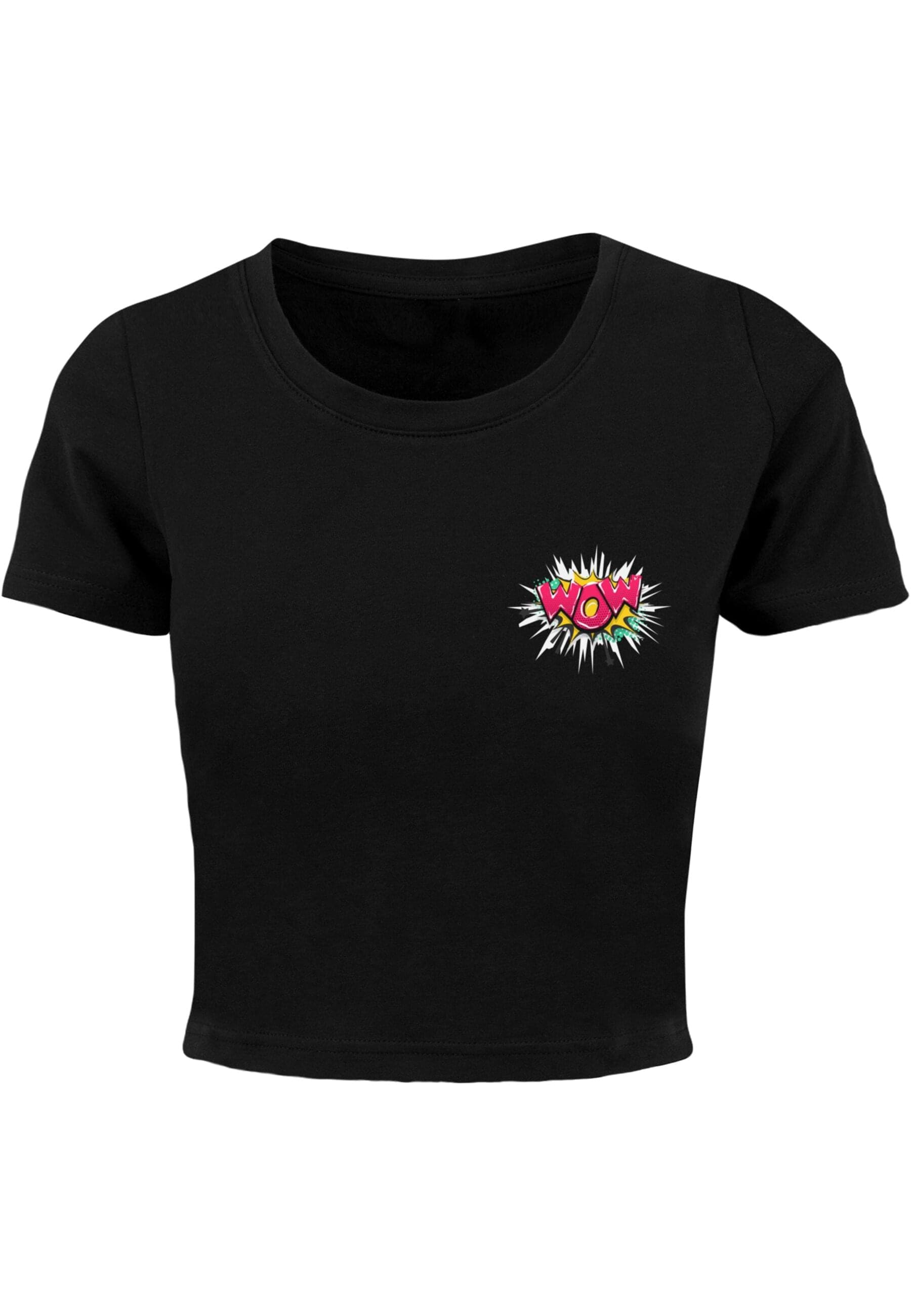 Merchcode T-Shirt "Merchcode Damen Ladies WOW Comic Cropped Tee" günstig online kaufen