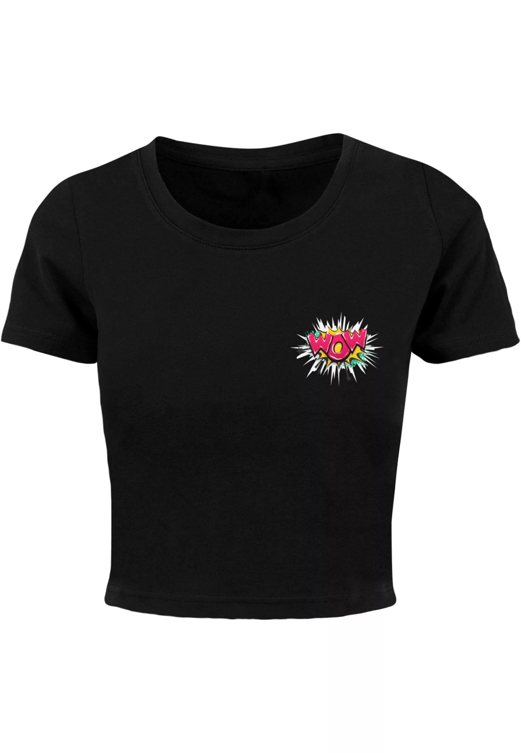 Merchcode T-Shirt "Merchcode Damen Ladies WOW Comic Cropped Tee" günstig online kaufen